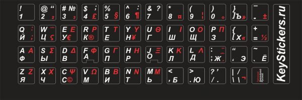 Греческий, английский и русский алфавит на чёрном фоне 10*10 мм