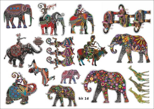 Орнамент слоны